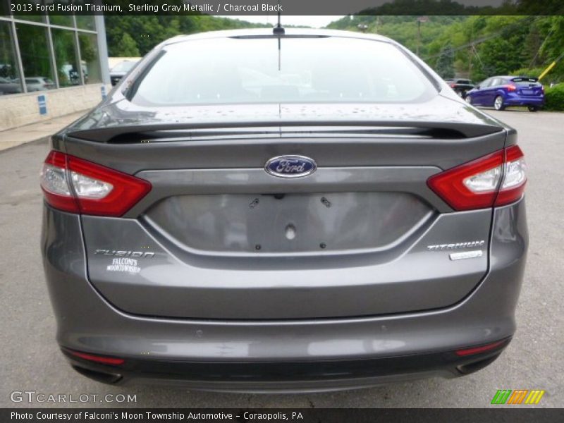 Sterling Gray Metallic / Charcoal Black 2013 Ford Fusion Titanium