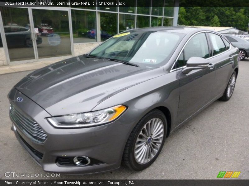 Sterling Gray Metallic / Charcoal Black 2013 Ford Fusion Titanium