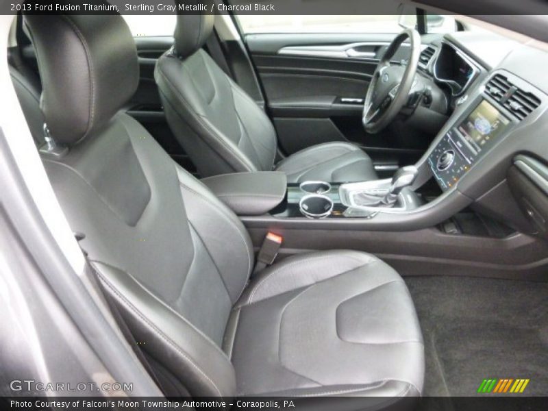 Sterling Gray Metallic / Charcoal Black 2013 Ford Fusion Titanium
