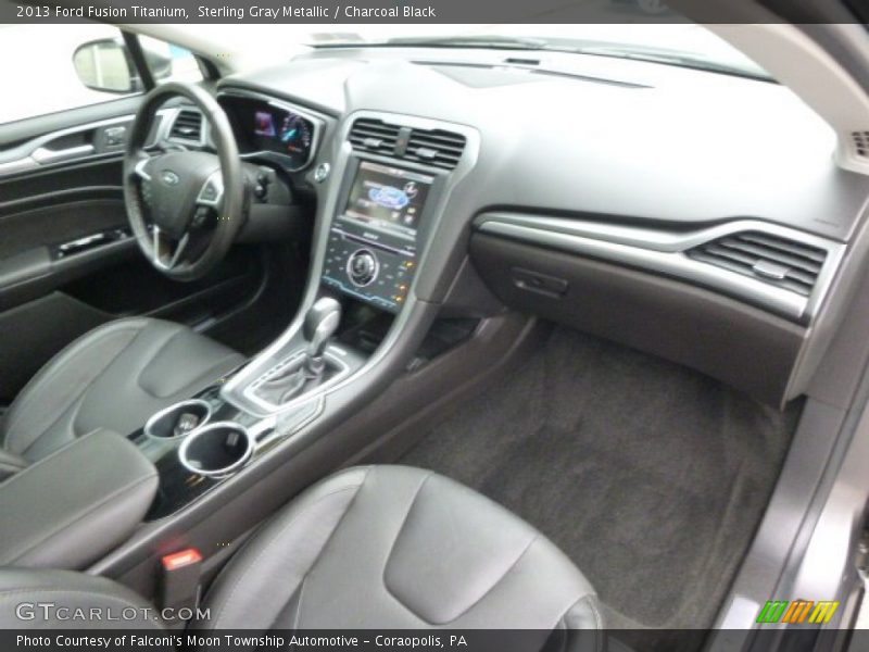 Sterling Gray Metallic / Charcoal Black 2013 Ford Fusion Titanium