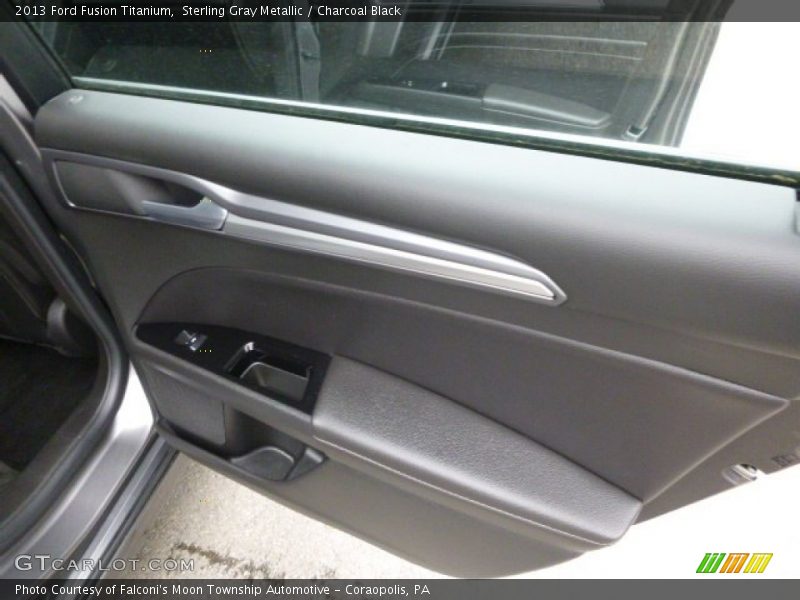 Sterling Gray Metallic / Charcoal Black 2013 Ford Fusion Titanium