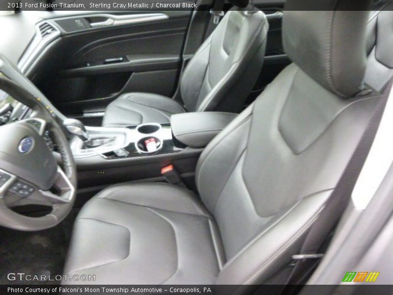 Sterling Gray Metallic / Charcoal Black 2013 Ford Fusion Titanium