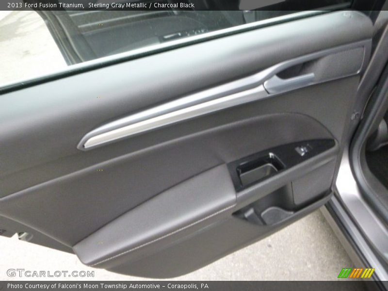 Sterling Gray Metallic / Charcoal Black 2013 Ford Fusion Titanium