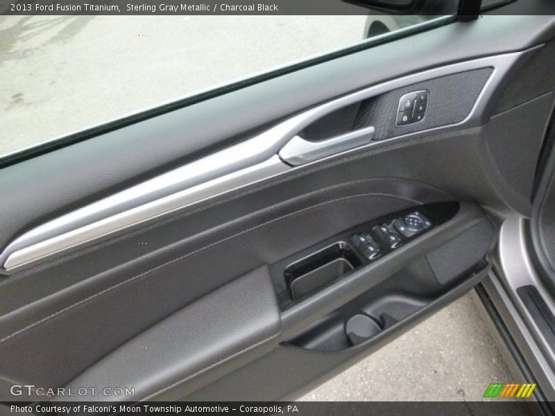 Sterling Gray Metallic / Charcoal Black 2013 Ford Fusion Titanium