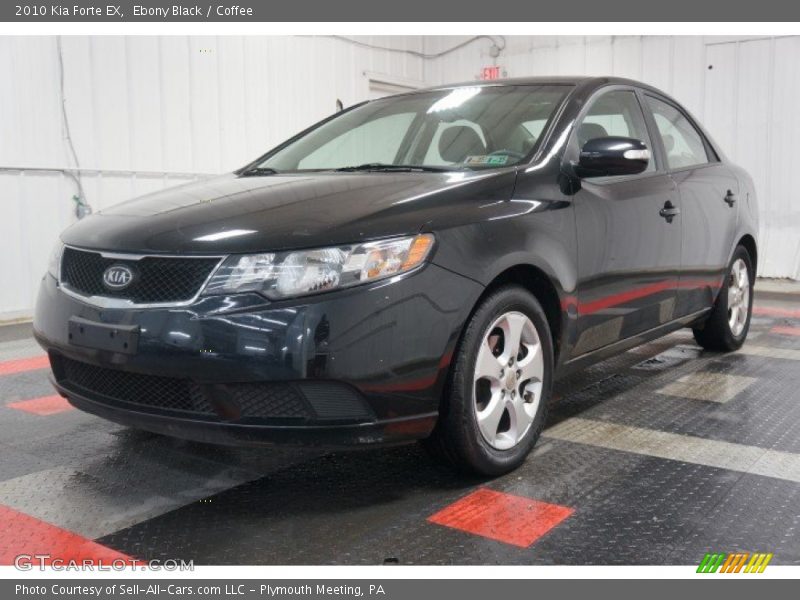 Ebony Black / Coffee 2010 Kia Forte EX