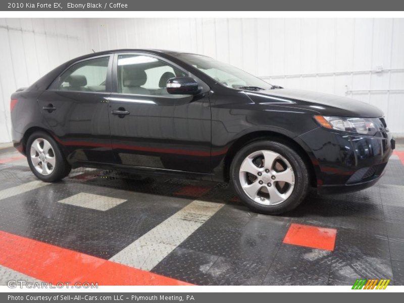 Ebony Black / Coffee 2010 Kia Forte EX