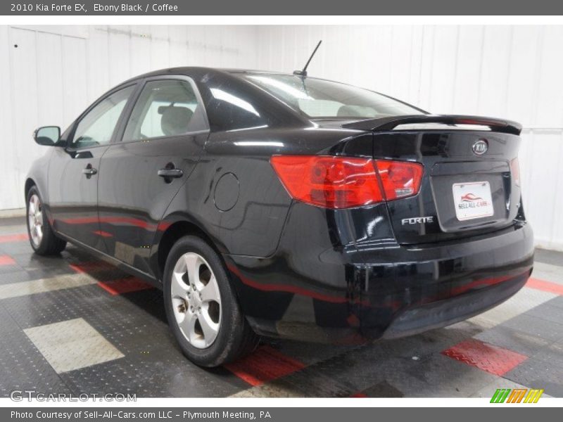 Ebony Black / Coffee 2010 Kia Forte EX