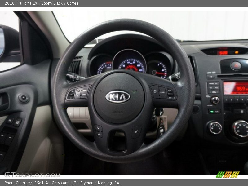 Ebony Black / Coffee 2010 Kia Forte EX
