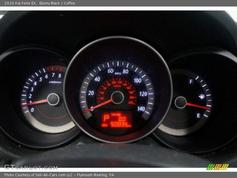 Ebony Black / Coffee 2010 Kia Forte EX