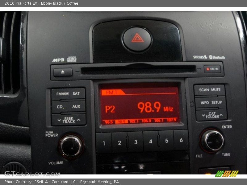 Ebony Black / Coffee 2010 Kia Forte EX