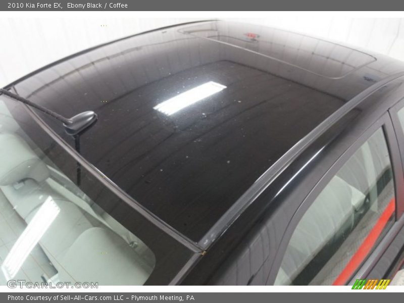 Ebony Black / Coffee 2010 Kia Forte EX