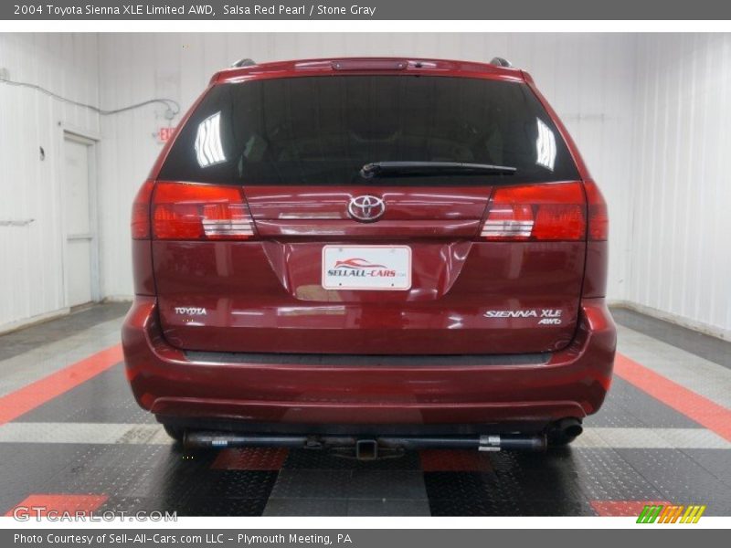 Salsa Red Pearl / Stone Gray 2004 Toyota Sienna XLE Limited AWD