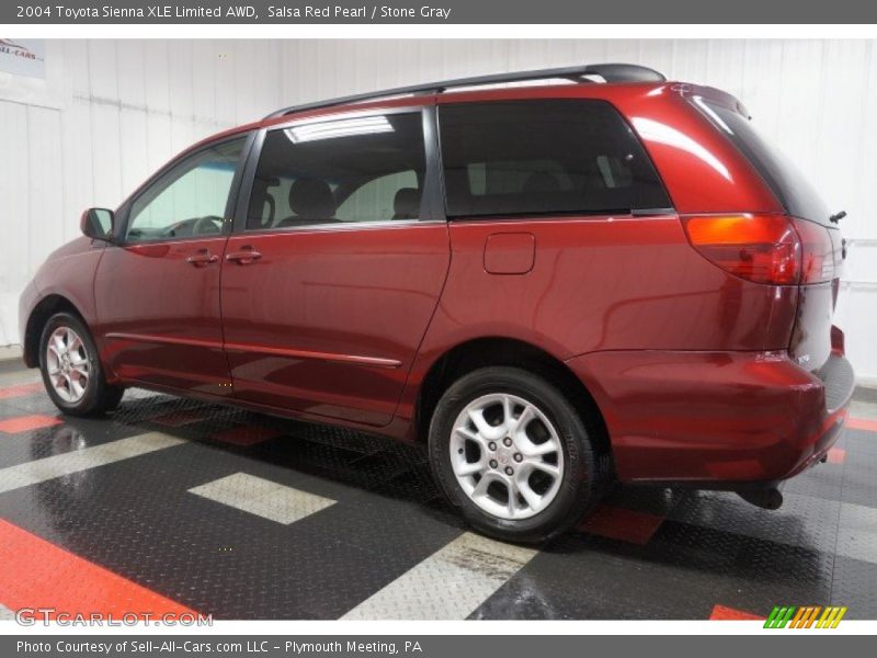 Salsa Red Pearl / Stone Gray 2004 Toyota Sienna XLE Limited AWD