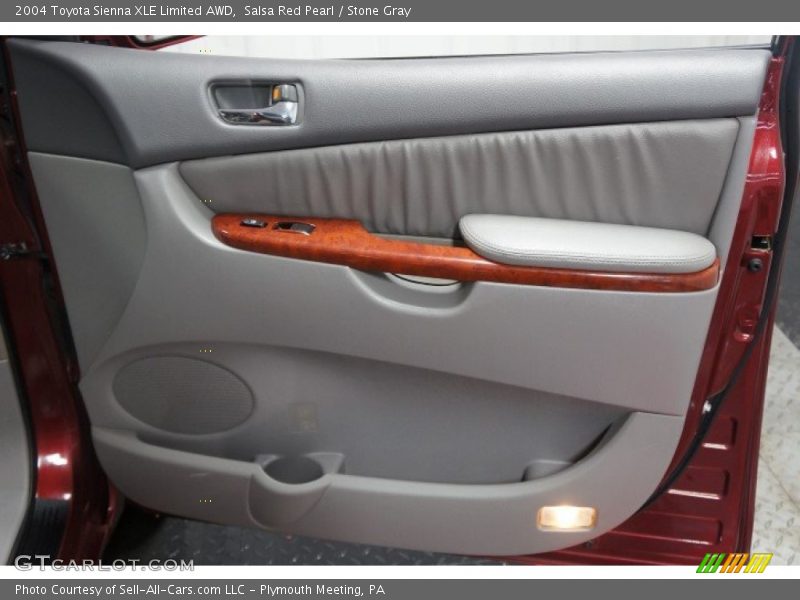 Salsa Red Pearl / Stone Gray 2004 Toyota Sienna XLE Limited AWD