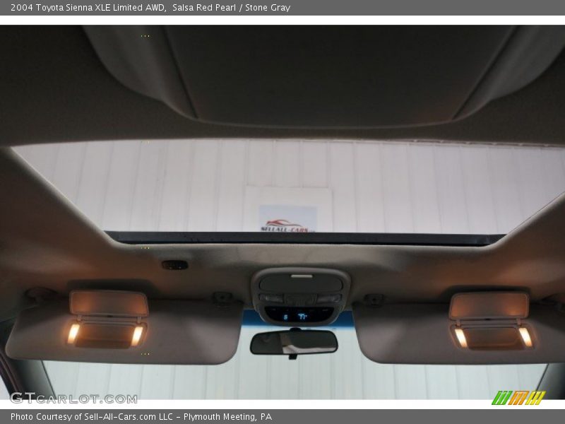 Salsa Red Pearl / Stone Gray 2004 Toyota Sienna XLE Limited AWD