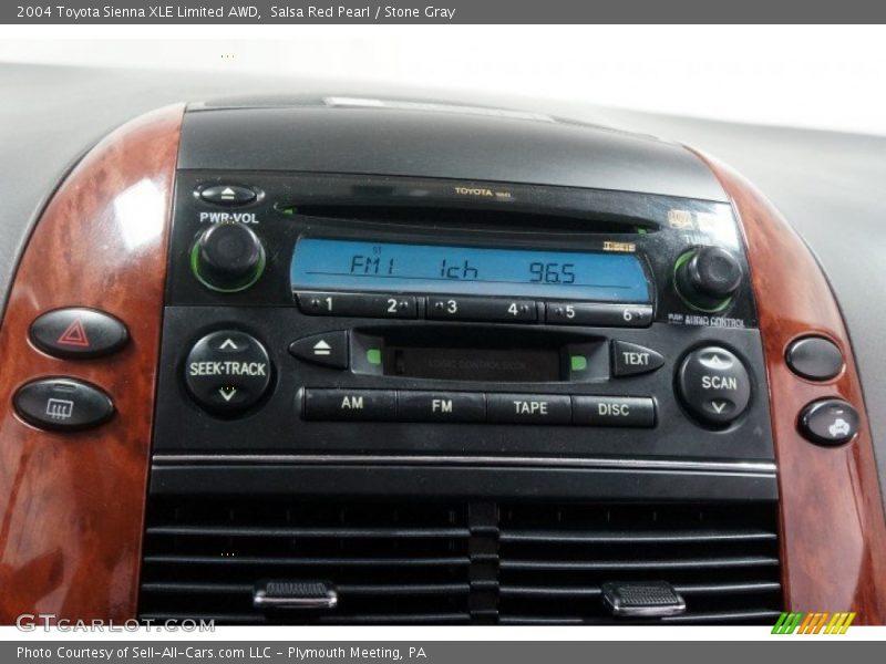 Salsa Red Pearl / Stone Gray 2004 Toyota Sienna XLE Limited AWD