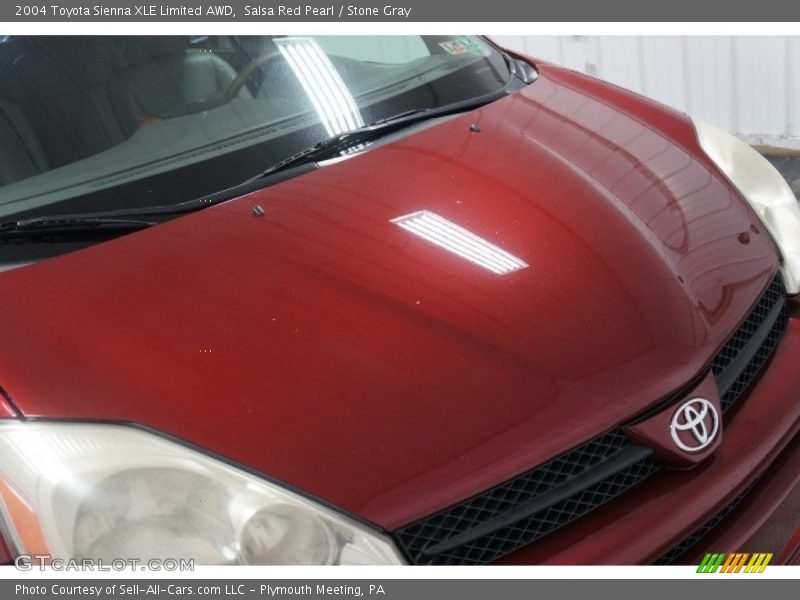 Salsa Red Pearl / Stone Gray 2004 Toyota Sienna XLE Limited AWD