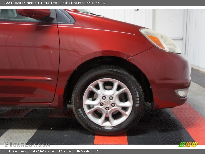 Salsa Red Pearl / Stone Gray 2004 Toyota Sienna XLE Limited AWD