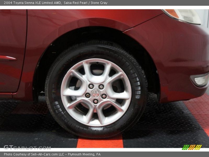Salsa Red Pearl / Stone Gray 2004 Toyota Sienna XLE Limited AWD