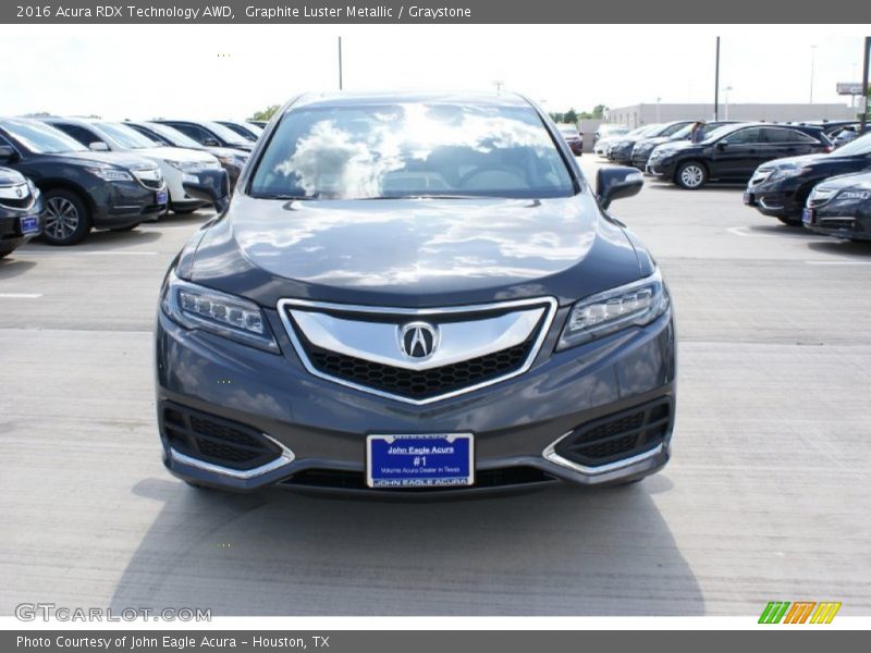 Graphite Luster Metallic / Graystone 2016 Acura RDX Technology AWD