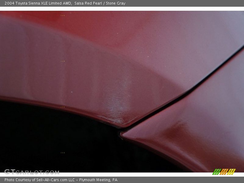 Salsa Red Pearl / Stone Gray 2004 Toyota Sienna XLE Limited AWD