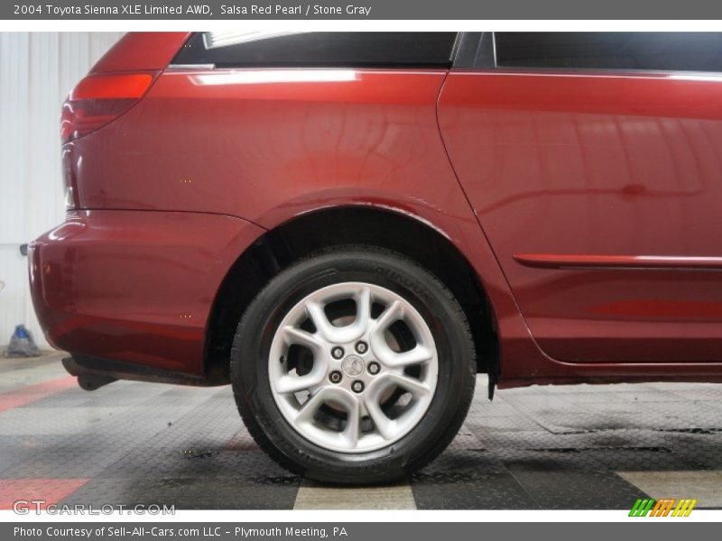 Salsa Red Pearl / Stone Gray 2004 Toyota Sienna XLE Limited AWD