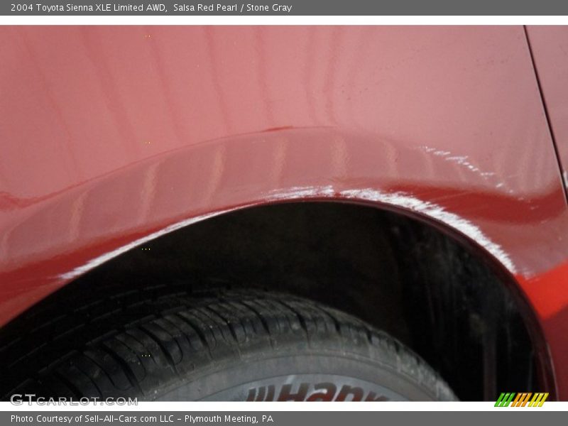 Salsa Red Pearl / Stone Gray 2004 Toyota Sienna XLE Limited AWD