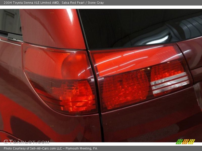 Salsa Red Pearl / Stone Gray 2004 Toyota Sienna XLE Limited AWD