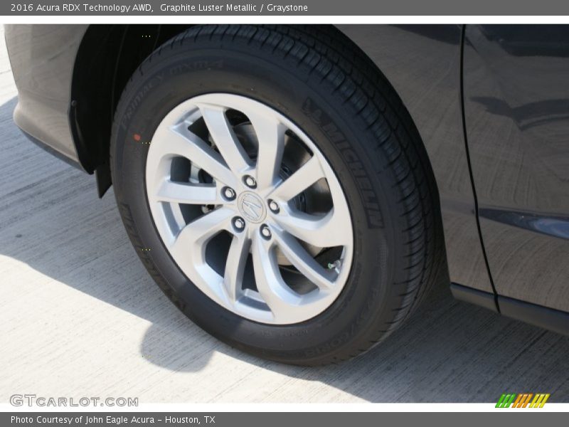 Graphite Luster Metallic / Graystone 2016 Acura RDX Technology AWD