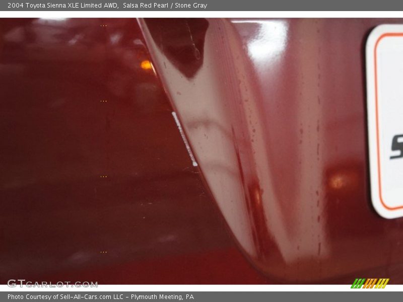 Salsa Red Pearl / Stone Gray 2004 Toyota Sienna XLE Limited AWD