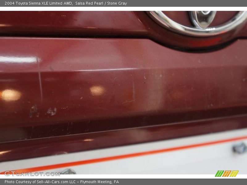 Salsa Red Pearl / Stone Gray 2004 Toyota Sienna XLE Limited AWD