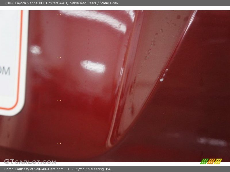 Salsa Red Pearl / Stone Gray 2004 Toyota Sienna XLE Limited AWD