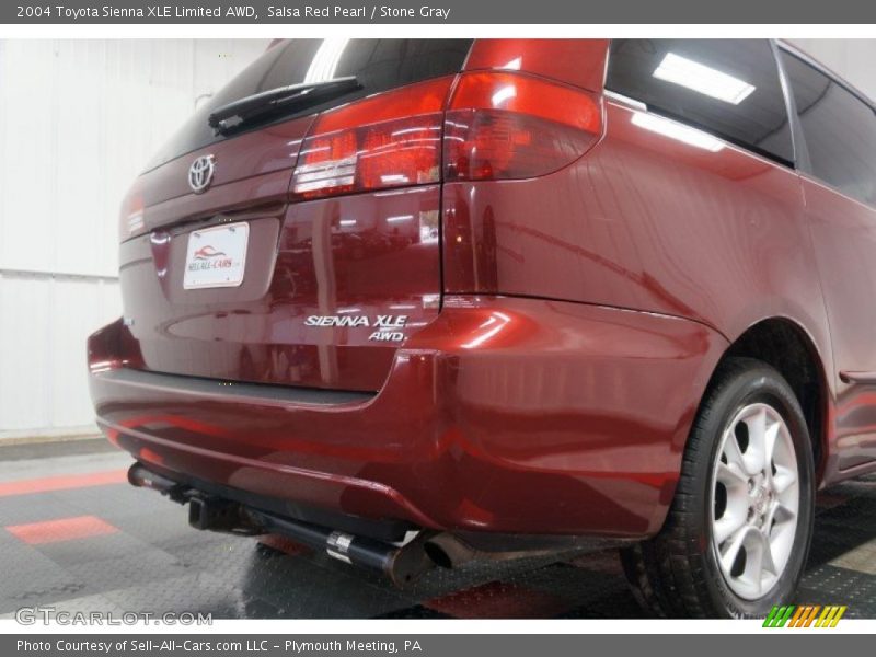 Salsa Red Pearl / Stone Gray 2004 Toyota Sienna XLE Limited AWD