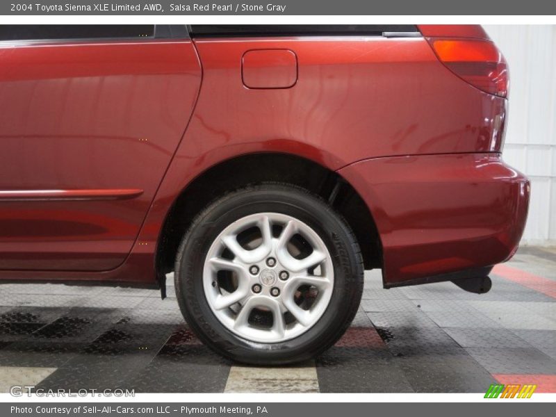 Salsa Red Pearl / Stone Gray 2004 Toyota Sienna XLE Limited AWD