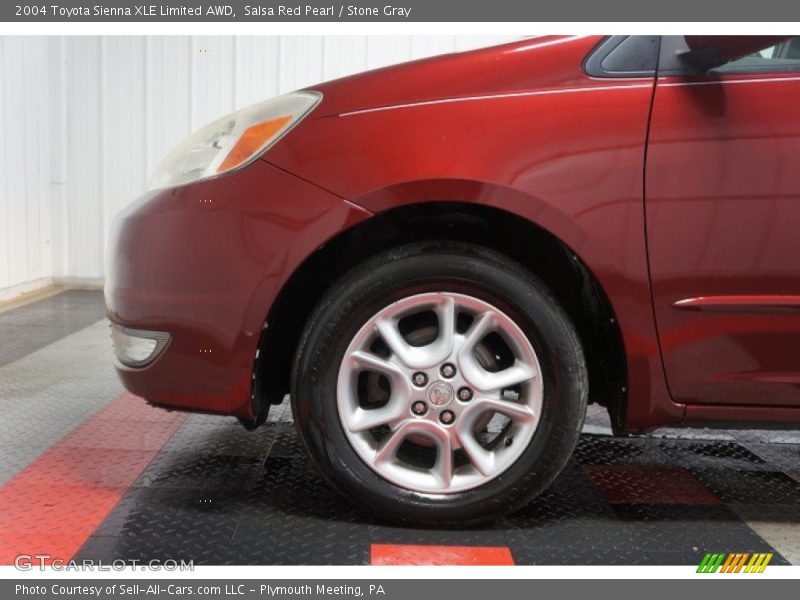 Salsa Red Pearl / Stone Gray 2004 Toyota Sienna XLE Limited AWD