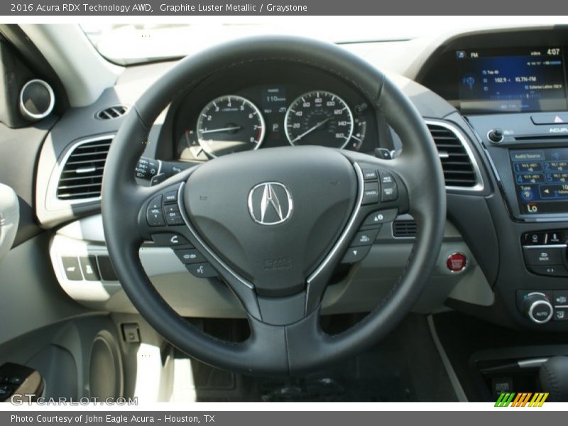 Graphite Luster Metallic / Graystone 2016 Acura RDX Technology AWD
