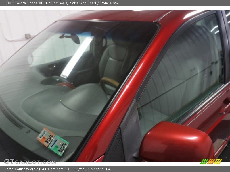 Salsa Red Pearl / Stone Gray 2004 Toyota Sienna XLE Limited AWD