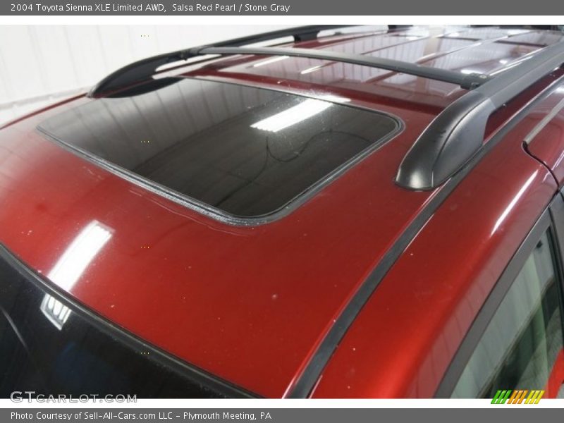 Salsa Red Pearl / Stone Gray 2004 Toyota Sienna XLE Limited AWD