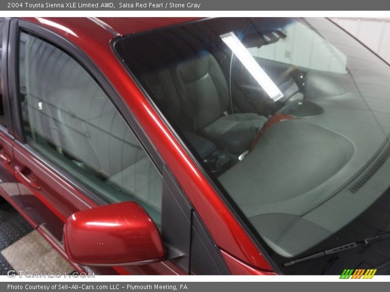 Salsa Red Pearl / Stone Gray 2004 Toyota Sienna XLE Limited AWD