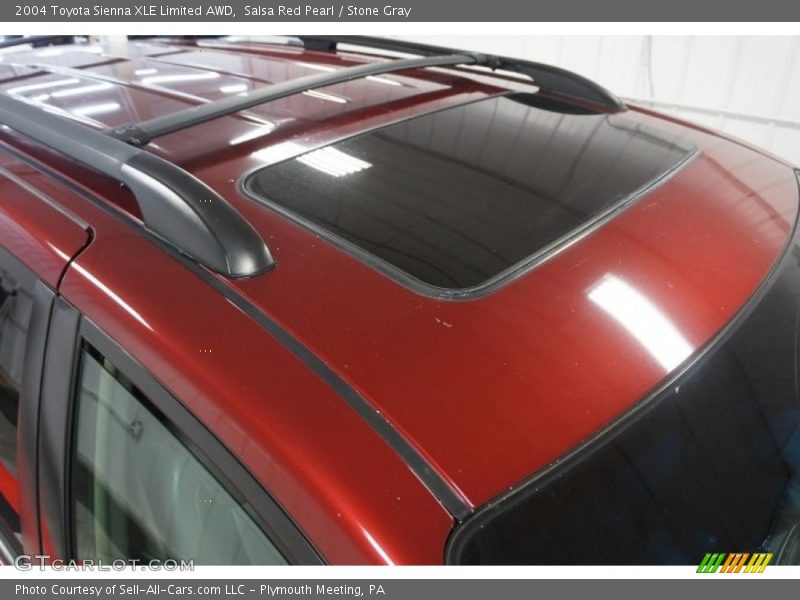 Salsa Red Pearl / Stone Gray 2004 Toyota Sienna XLE Limited AWD