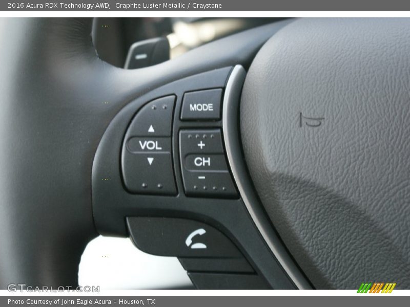 Graphite Luster Metallic / Graystone 2016 Acura RDX Technology AWD