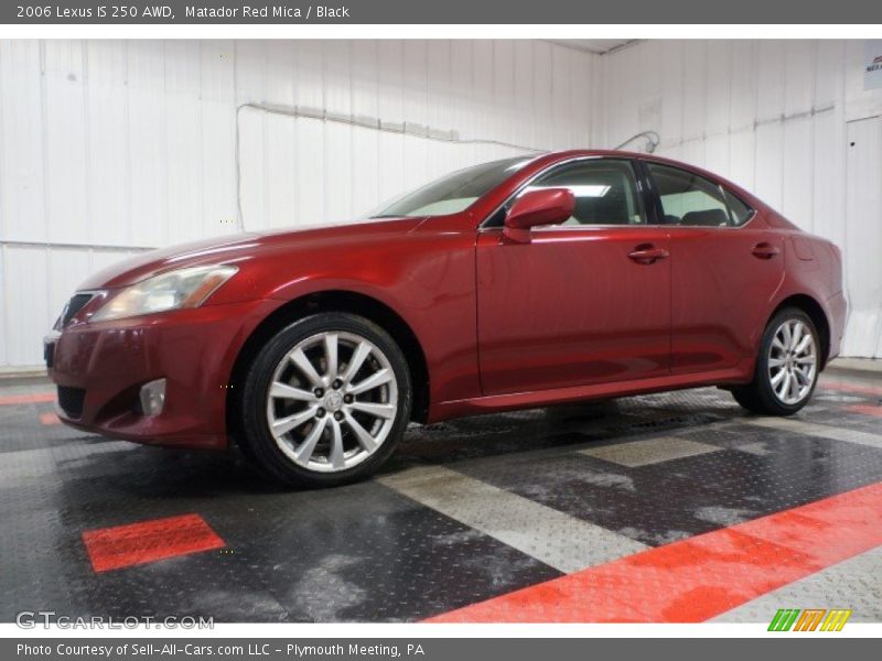 Matador Red Mica / Black 2006 Lexus IS 250 AWD