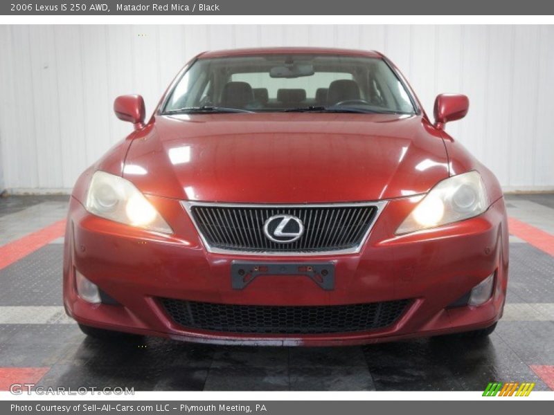 Matador Red Mica / Black 2006 Lexus IS 250 AWD