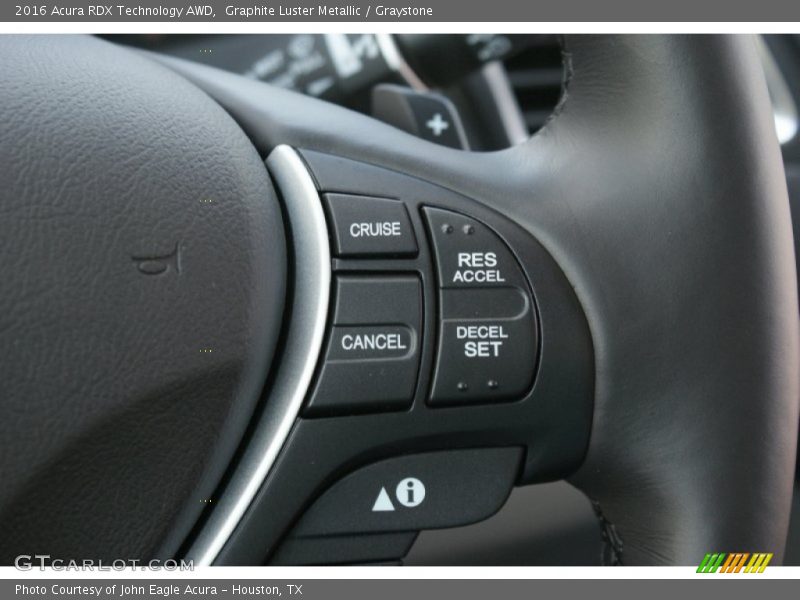 Graphite Luster Metallic / Graystone 2016 Acura RDX Technology AWD