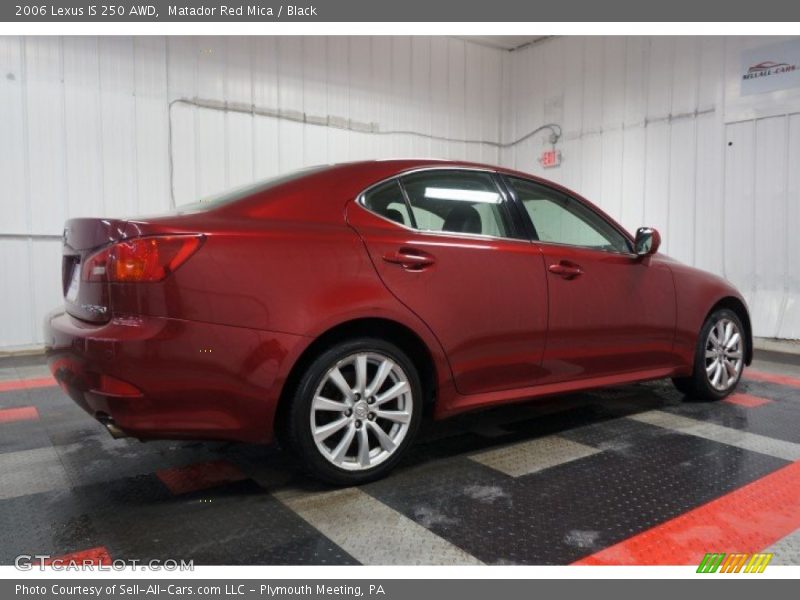 Matador Red Mica / Black 2006 Lexus IS 250 AWD