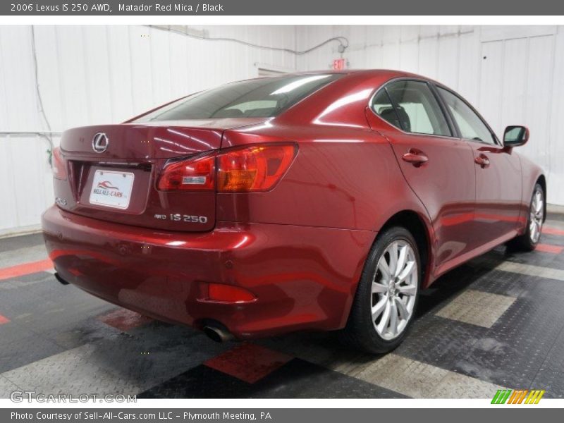 Matador Red Mica / Black 2006 Lexus IS 250 AWD