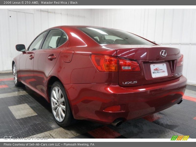 Matador Red Mica / Black 2006 Lexus IS 250 AWD