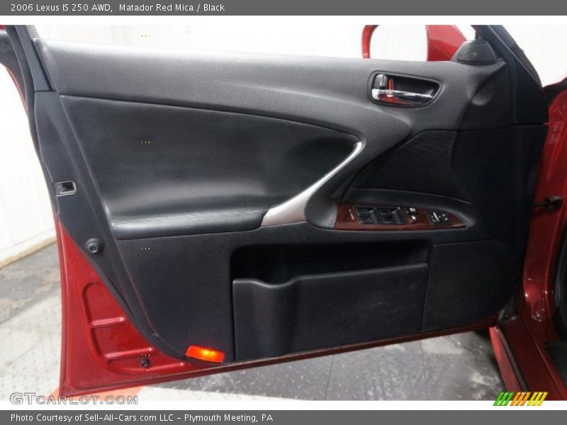 Matador Red Mica / Black 2006 Lexus IS 250 AWD
