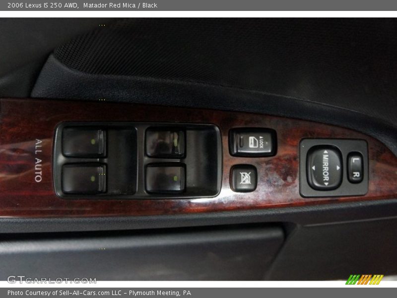 Matador Red Mica / Black 2006 Lexus IS 250 AWD