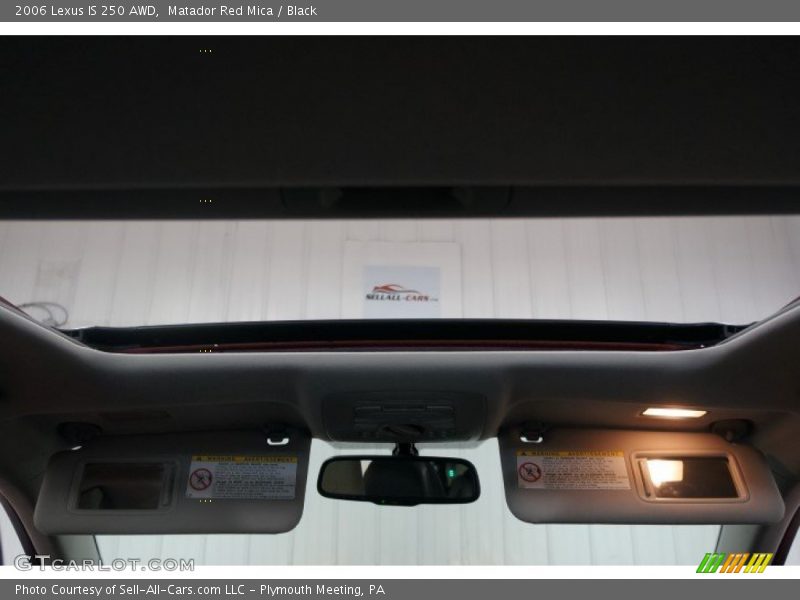 Matador Red Mica / Black 2006 Lexus IS 250 AWD
